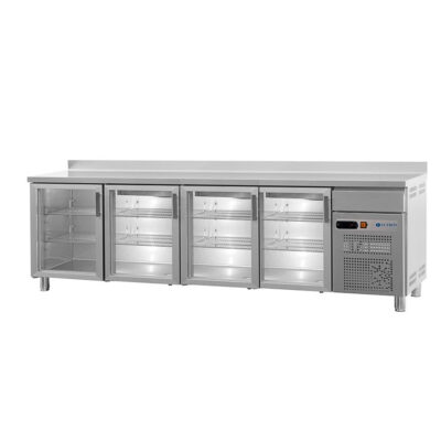 https://donbar.es/wp-content/uploads/2026/04/Frente-Mostrador-Acero-Inoxidable-4-Puertas-de-Cristal-8-Estantes-701-Litros-Gama-600-2542x600x1050h-mm-FBR-250-V-EUTRON.jpg