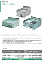 Fry Top a Gas Placa Lisa Cromo Duro Sobremesa Gama 700 - 800x700x290h mm GG721S EUTRON - Imagen 2