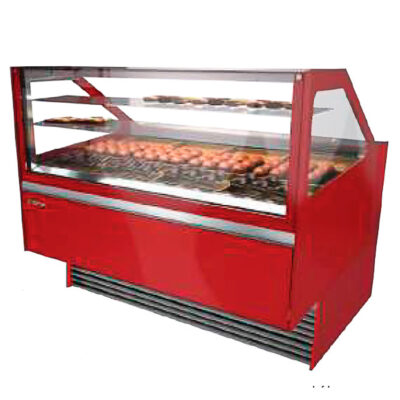 Vitrina Expositora Neutra para Pastelería Cristal Recto sin Reserva 2000x1000x1350h mm GENESIS125N INFRIMA