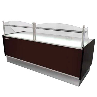 Vitrina Expositora Neutra para Pastelería Cristal Recto sin Reserva 1000x1000x1350h mm NIZA100N INFRIMA