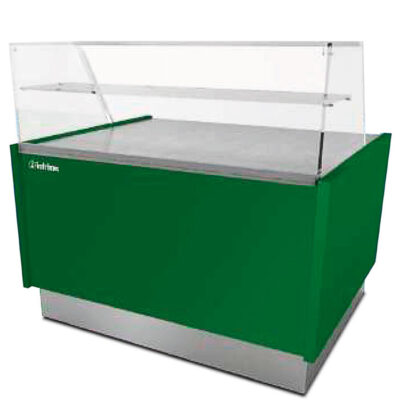 Vitrina Expositora Neutra para Pastelería Cristal Recto sin Reserva 1000x950x1000h mm LYON100N INFRIMA