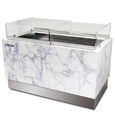 Vitrina Expositora Refrigerada para Pastelería Cristal Recto con Reserva 1200x750x1180h mm MARSELLA150 INFRIMA