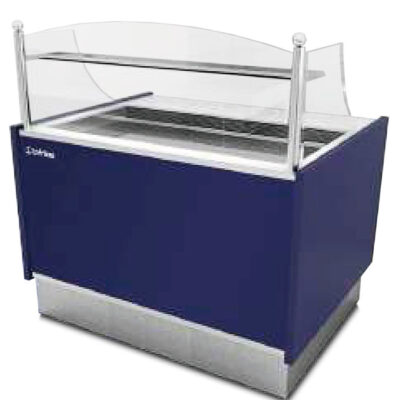 Vitrina Expositora Refrigerada para Pastelería Cristal Recto con Reserva 1250x1000x1350h mm NIZA125C INFRIMA