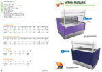 Vitrina Expositora Refrigerada para Pastelería Cristal Recto con Reserva 1250x1000x1350h mm NIZA125R INFRIMA