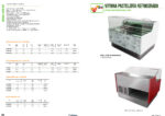 Vitrina Expositora Refrigerada para Pastelería Cristal Recto sin Reserva 1250x950x1150h mm LYON125CB INFRIMA