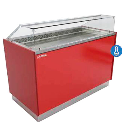 Vitrina Expositora Refrigerada para Pastelería Cristal Recto sin Reserva 1250x950x1200h mm VERSALLES125 INFRIMA