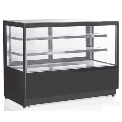 Vitrina Expositora Refrigerada para Pastelería Cristal Recto sin Reserva 900x750x1200h mm MR-900 INFRIMA