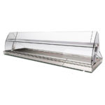 Vitrina Expositora Refrigerada para Pescados Cristal Curvo 1500x490x330h mm DUO1500 INFRIMA