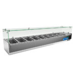 https://donbar.es/wp-content/uploads/2026/04/Vitrina-de-Ingredientes-Refrigerada-Sobremesa-9-Cubetas-G1-3-Cupula-de-Cristal-2000x395x435h-mm-VR-2000-EUTRON.jpg