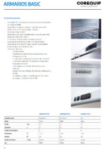 Armario de Refrigeración 1 Puerta Opaca 4 Estantes 511 Litros 780x740x1865h mm MAR 600 PO BL Corequip - Imagen 2