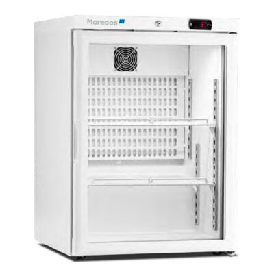 Armario Expositor Refrigerado 1 Puerta de Cristal 2 Estantes Sobremesa 122 Litros 600x600x835h mm ARV 150 CS PV Corequip