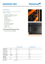 Armario Expositor Refrigerado para Vinos 1 Puerta de Cristal 101 Botellas 7 Estantes 500x545x1360h mm CV 350 PV SD Exclusive Corequip