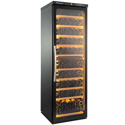 Armario Expositor Refrigerado para Vinos 1 Puerta de Cristal 169 Botellas 10 Estantes 500x545x900h mm CV 450 PV 2T Exclusive Corequip