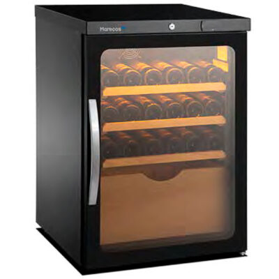 Armario Expositor Refrigerado para Vinos 1 Puerta de Cristal 27 Botellas 3 Estantes 480x410x690h mm CV 150 PV Exclusive Corequip