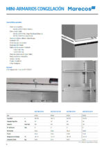 Armario Expositor de Congelación 1 Puerta de Cristal 2 Estantes Sobremesa 115 Litros 600x600x835h mm ACE 150 CS A PV Corequip