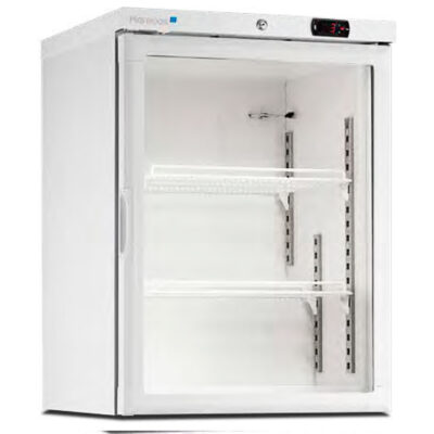 Armario Expositor de Congelación 1 Puerta de Cristal 2 Estantes Sobremesa 115 Litros 600x600x835h mm ACE 150 CS PV Corequip