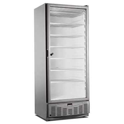 Armario Expositor de Congelación 525 Litros 1 Puerta de Cristal 6 Estantes 750x785x1900h mm MM 5 A N PV Corequip