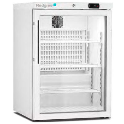 Armario Refrigerado para Farmacia 122 Litros 1 Puerta de Cristal 3 Estantes 600x600x835h mm MLRE150 G Corequip