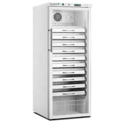 Armario Refrigerado para Farmacia 324 Litros 1 Puerta de Cristal 10 Cajones 600x700x1510h mm MPRA 350 G Corequip