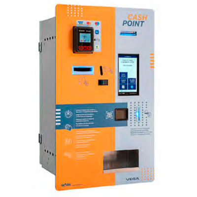 Central de Pagos para Monedas, Billetes y Tarjetas 12 Canales 445x353x740h mm VEGA TOUCH 5 Corequip