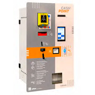 Central de Pagos para Monedas, Billetes y Tarjetas 32 Canales 390x350x673h mm VEGA TOUCH 7 Corequip