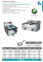 Freidora Eléctrica con Grifo de Vaciado 1 Cuba 12 Litros Sobremesa 360x550x400h mm 1620T EUTRON - Imagen 2
