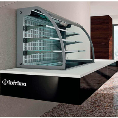 Vitrina Expositora Refrigerada para Pastelería Drop-In 2 Cubetas GN 1/1 3 Estantes 810x635x1580h mm VMC1A1 INFRIMA