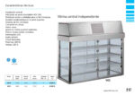 Vitrina Expositora Refrigerada para Pastelería Drop-In 3 Cubetas GN 1/1 Cristal Recto 3 Estantes 1135x635x1150h mm VCI1 INFRIMA