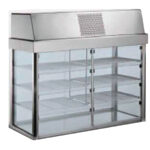 Vitrina Expositora Refrigerada para Pastelería Drop-In 3 Cubetas GN 1/1 Cristal Recto 3 Estantes 1135x635x1150h mm VCI1 INFRIMA