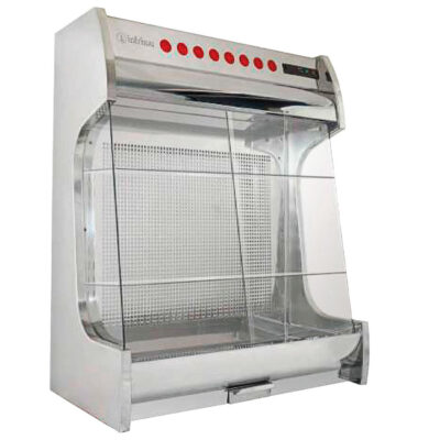 Vitrina para Mariscos, Tapas y Aliños de Sobre Mostrador 294 Litros 2 Puertas de Cristal 2 Estantes 1000x500x1130h mm ELITE100 INFRIMA
