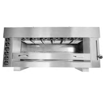 Salamandra Eléctrica Regulable 6 Quemadores 1290430x600h mm SLM-6 Corequip