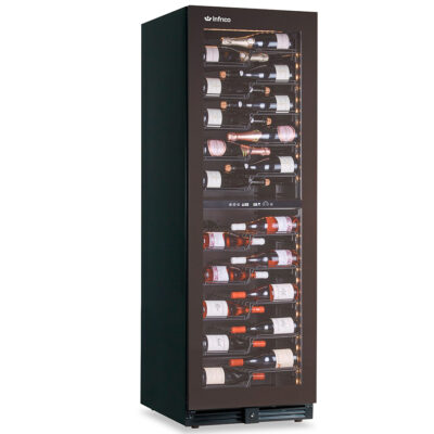 https://donbar.es/wp-content/uploads/2026/09/Armario-Expositor-Refrigerado-para-Vinos-en-Negro-1-Puerta-de-Cristal-10-Estantes-116-Botellas-Gama-EWC-595x700x1804h-mm-EWC116DT-Infrico.jpg