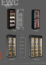 Armario Expositor Refrigerado para Vinos en Negro 1 Puerta de Cristal 10 Estantes 116 Botellas Gama EWC 595x700x1804h mm EWC116DT Infrico - Imagen 3