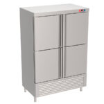 Armario Refrigerado Acero Inoxidable 4 Puertas Opacas 6 Estantes GN 1/1 - 1300 Litros 1340x810x2010h mm GFVF2 GASFRIT