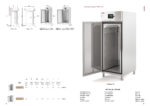 Armario de Congelación para Pastelería 600x400 Acero Inoxidable 1 Puerta Opaca 870 Litros Gama MIRAGE CAGR 812x1125x2130h mm CAGR-95-1-FT Docriluc - Imagen 2