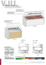 Vitrina Expositora Refrigerada para Carnicería y Charcutería con Reserva Cristal Curvo 200 Litros Frio Estático Gama JULIET 968x979x1323h mm VJU 9 C INFRICO - Imagen 3