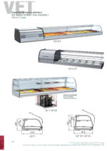 Vitrina Expositora Refrigerada para Tapas 6 Cubetas GN Cristal Curvo 1 Estante Gama VET 1620x412x330h mm VET 6 DP Infrico - Imagen 3